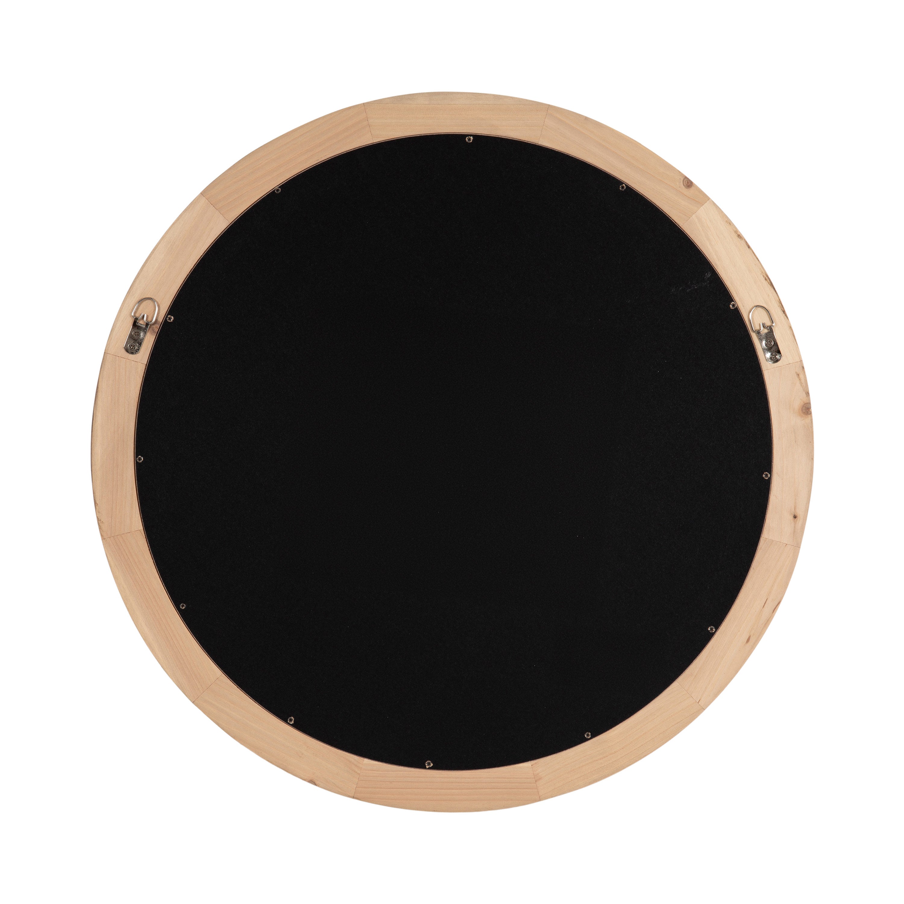 Round Mirror Brown 24x24 4