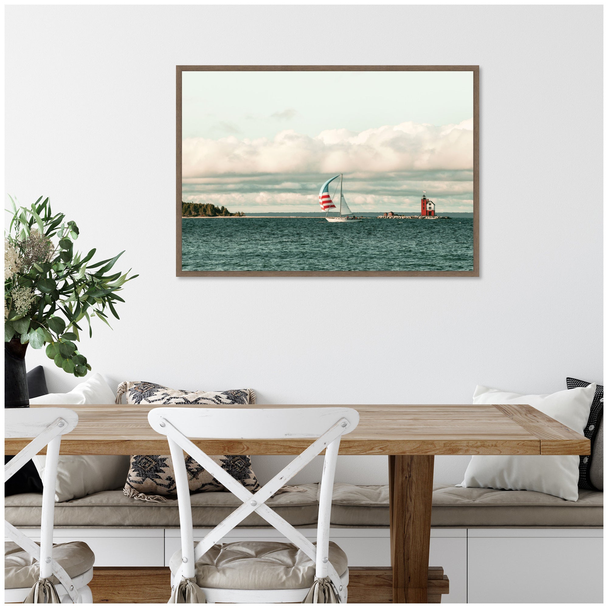 Framed Canvas 33 x 23 Sylvie Walnut 5