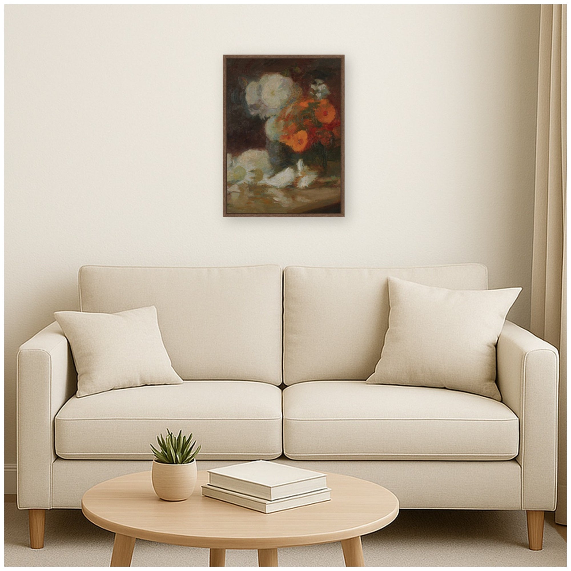 Framed Canvas 18x24 Sylvie Walnut 6