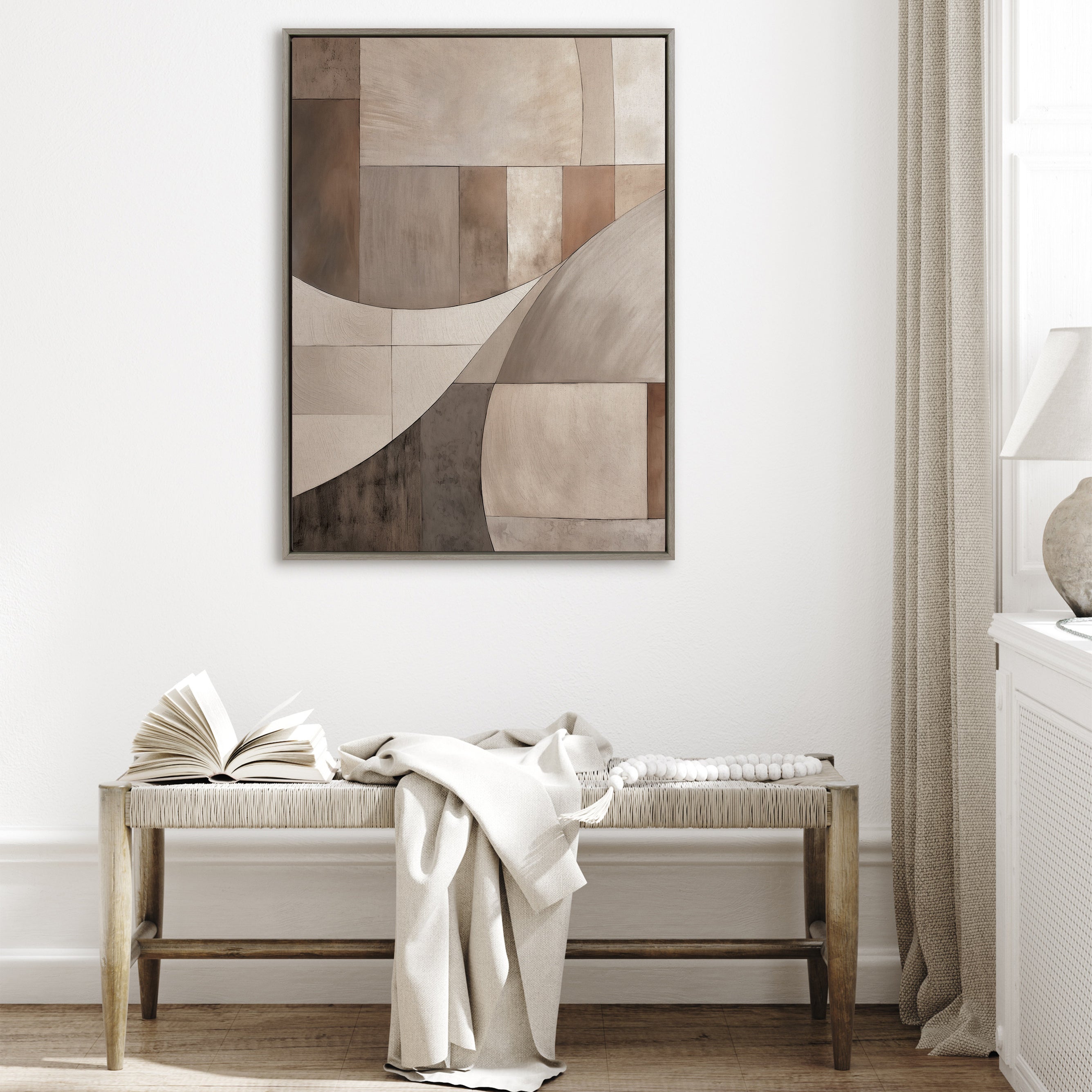 Framed Canvas 31.5x41.5 Sylvie Graywash 5