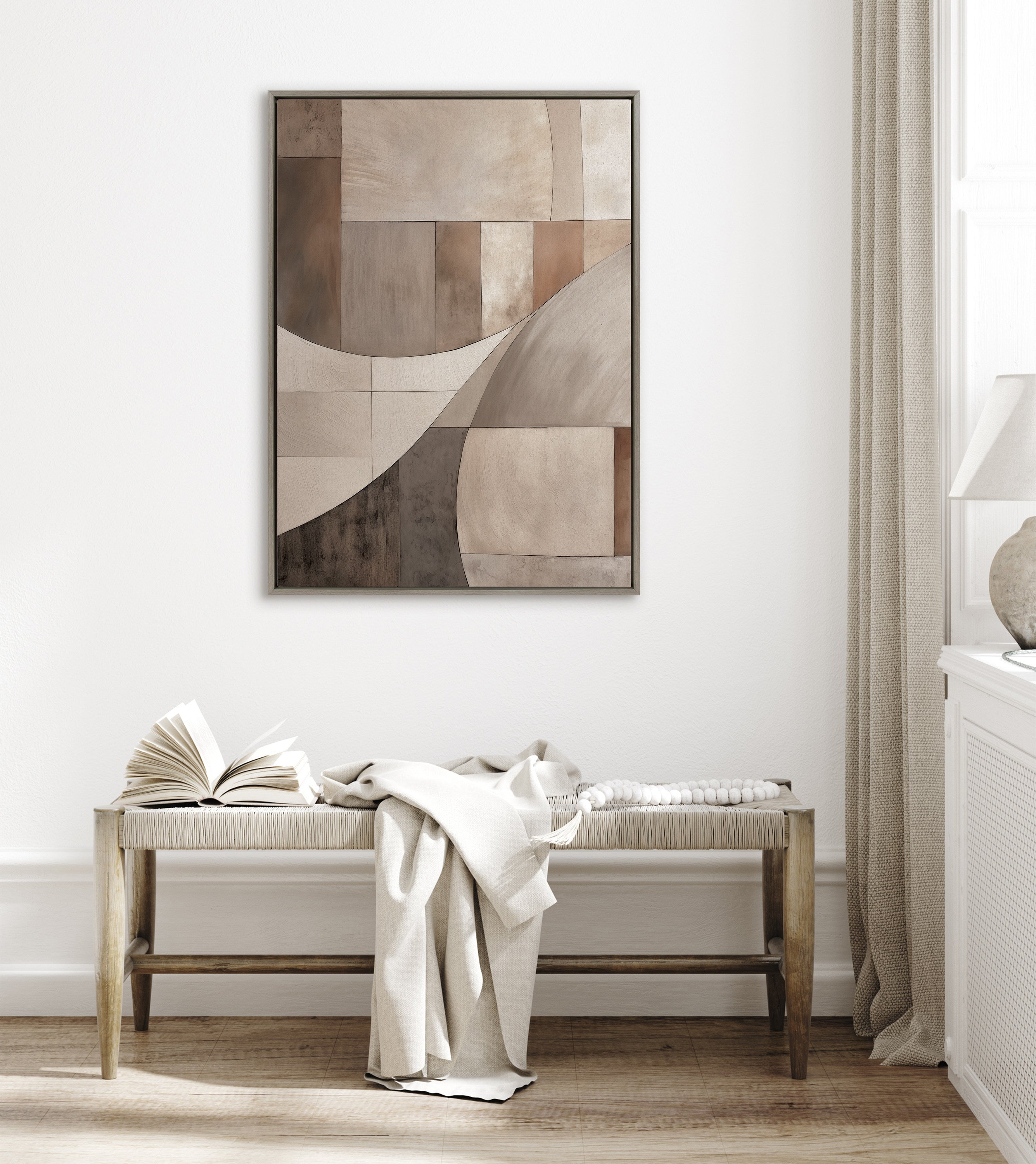 Framed Canvas 31.5x41.5 Sylvie Graywash 5