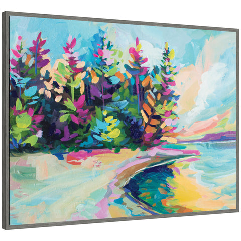 Sylvie Saturday In Door County Framed Canvas by Rachel Christopoulos