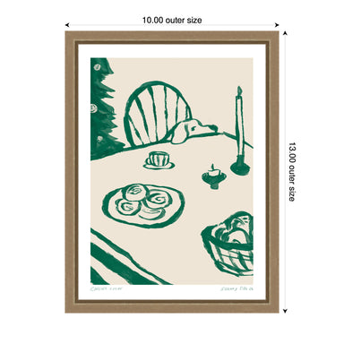 Framed Canvas Sylvie Dark Gold 10x13 2