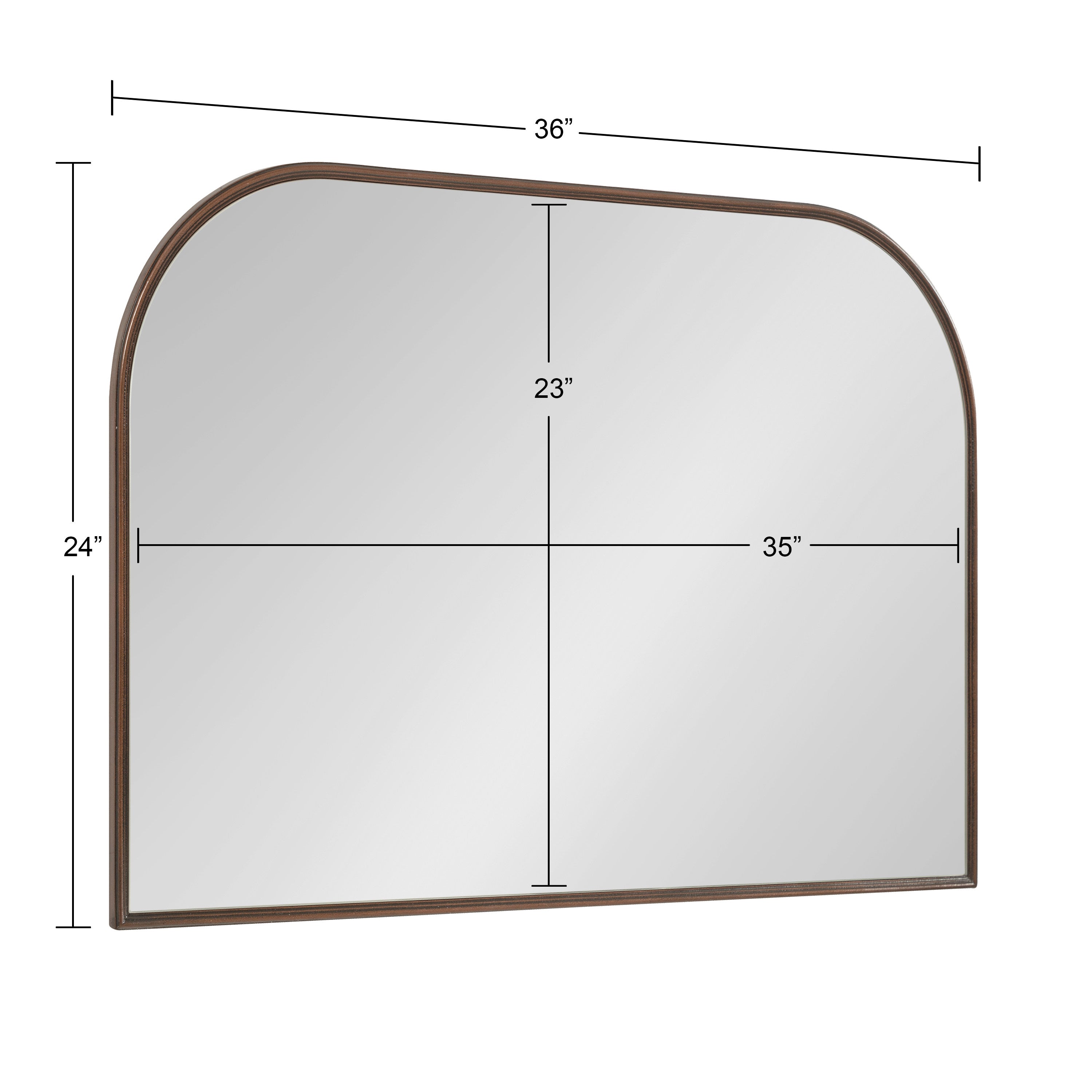 Arch Mirror Bronze 36x24 5