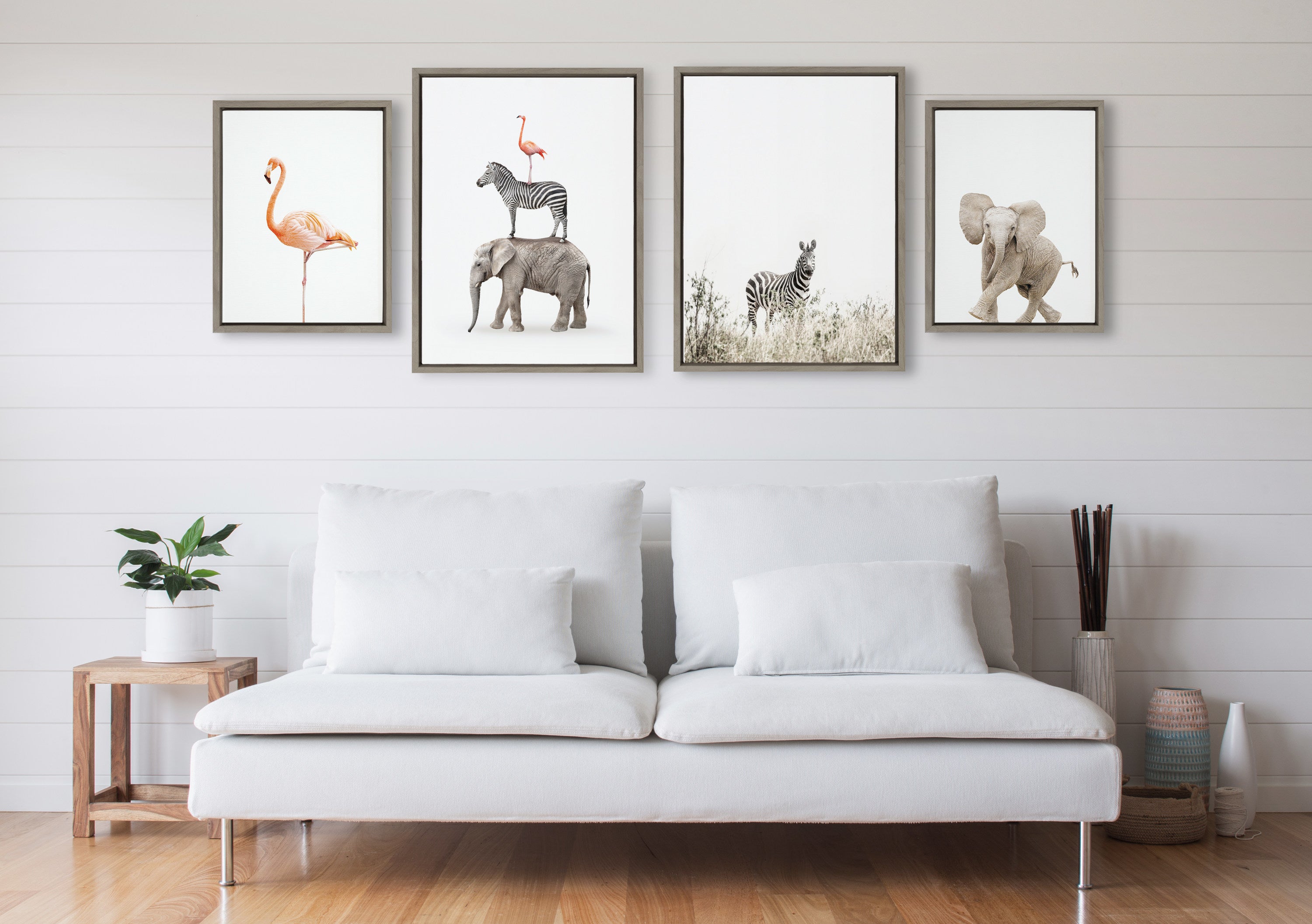 Art Set Sylvie Graywash 4 Piece Set 5