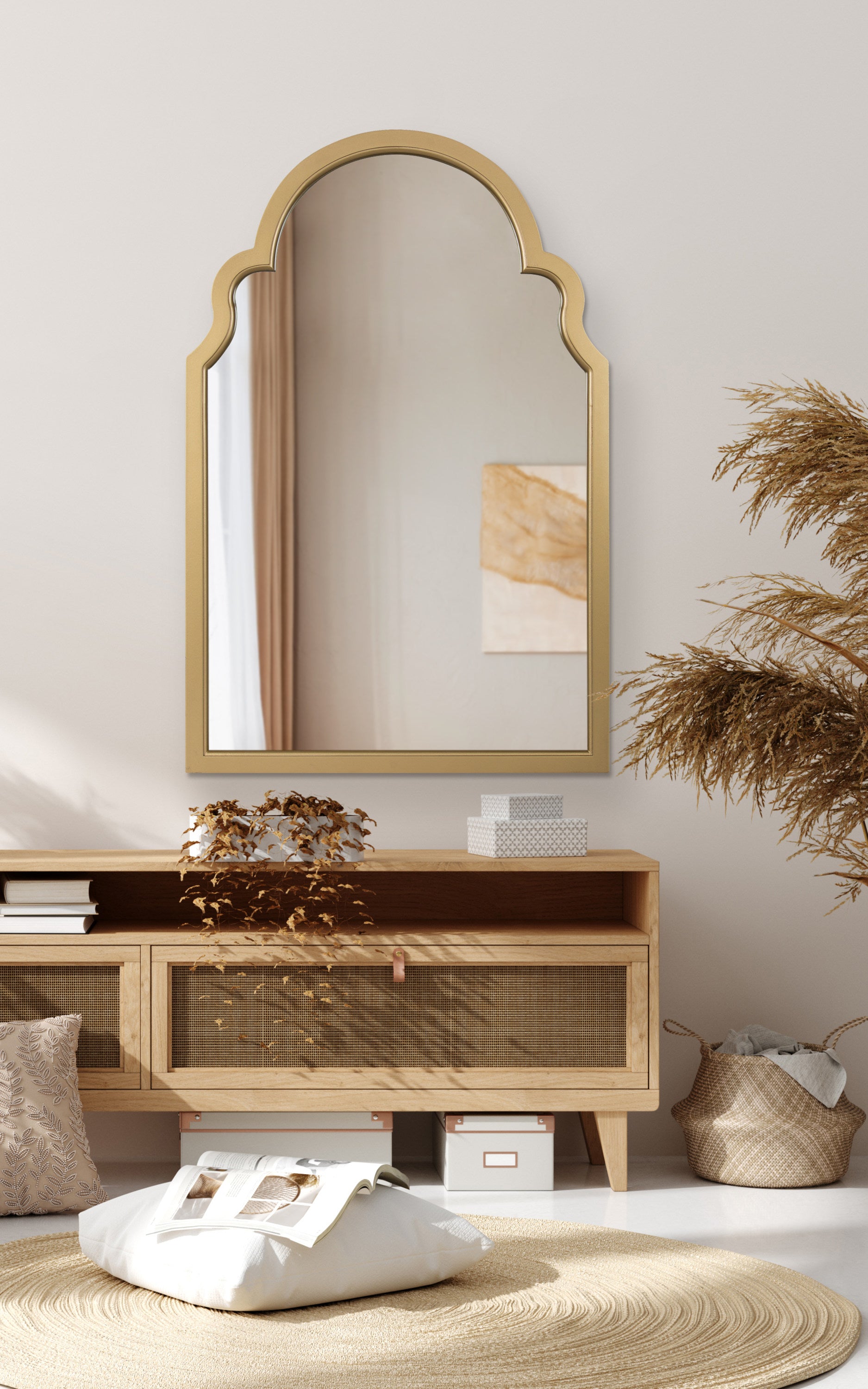 Arch Mirror Gold 24x36 6