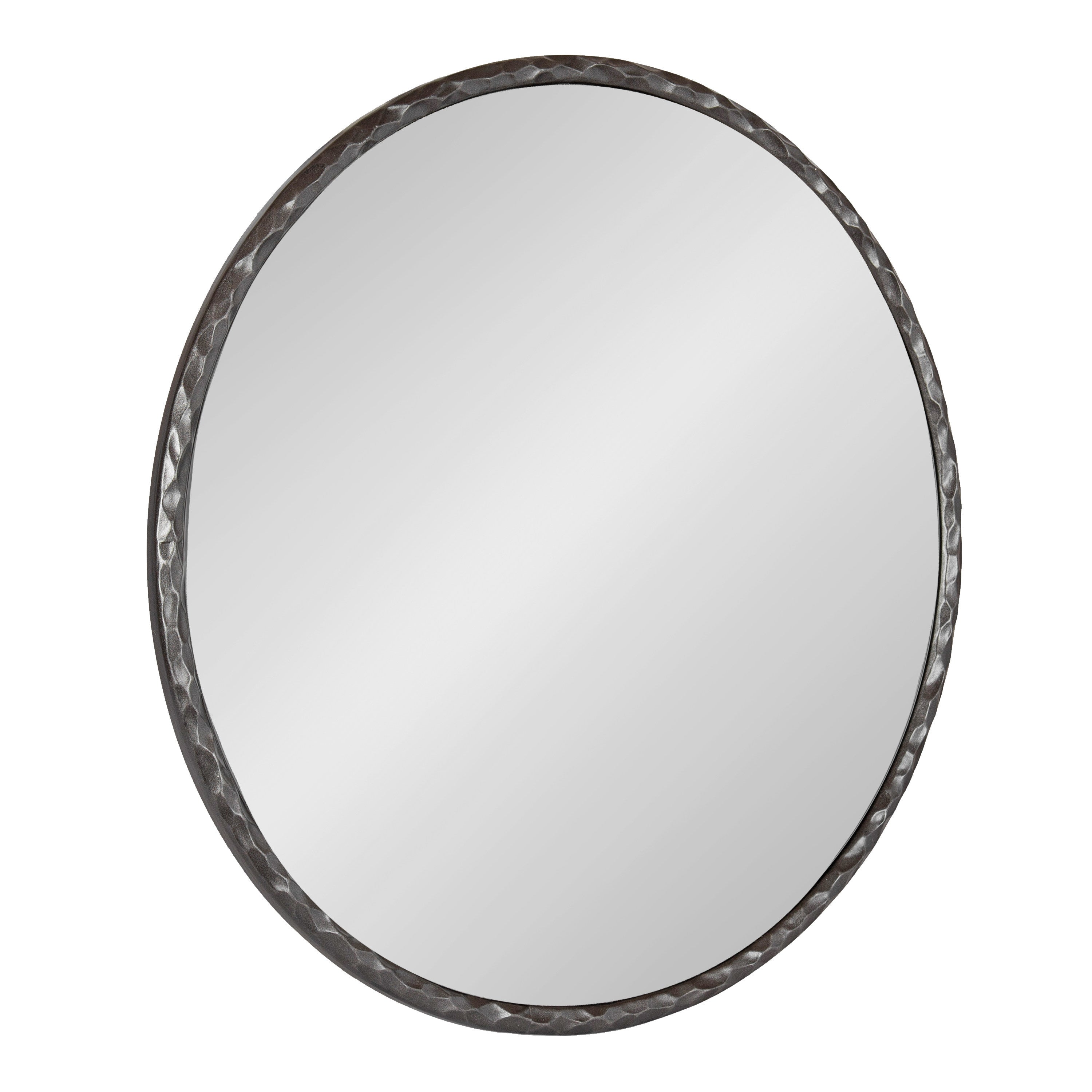 Round Mirror Pewter 26x26 1