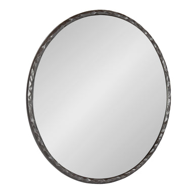 Round Mirror Pewter 26x26 1