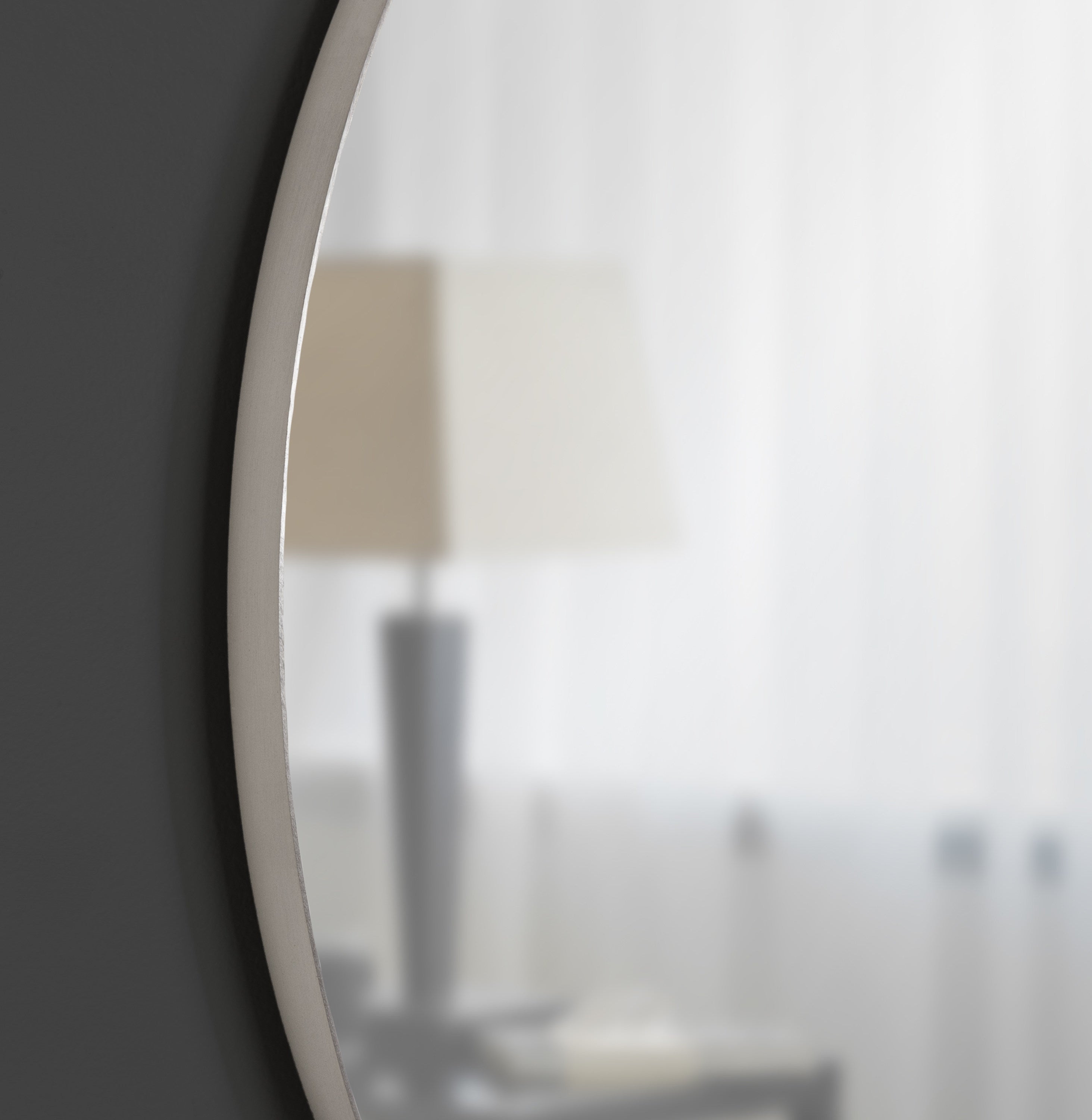 Rollo Round Framed Wall Mirror