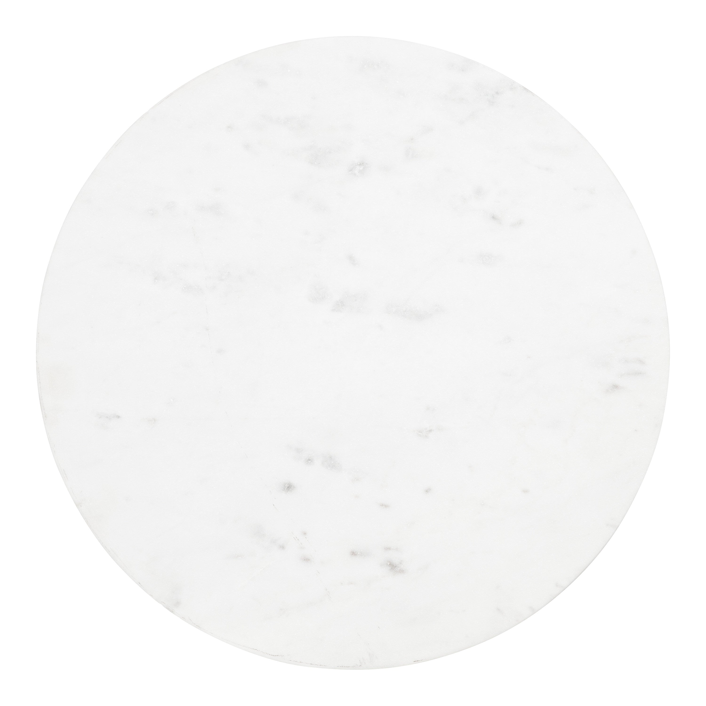 Side Table White Bronze 14x14x24 5