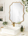 Scallop Mirror Gold 24x31 7