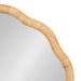 Scallop Mirror Natural 26x26 3