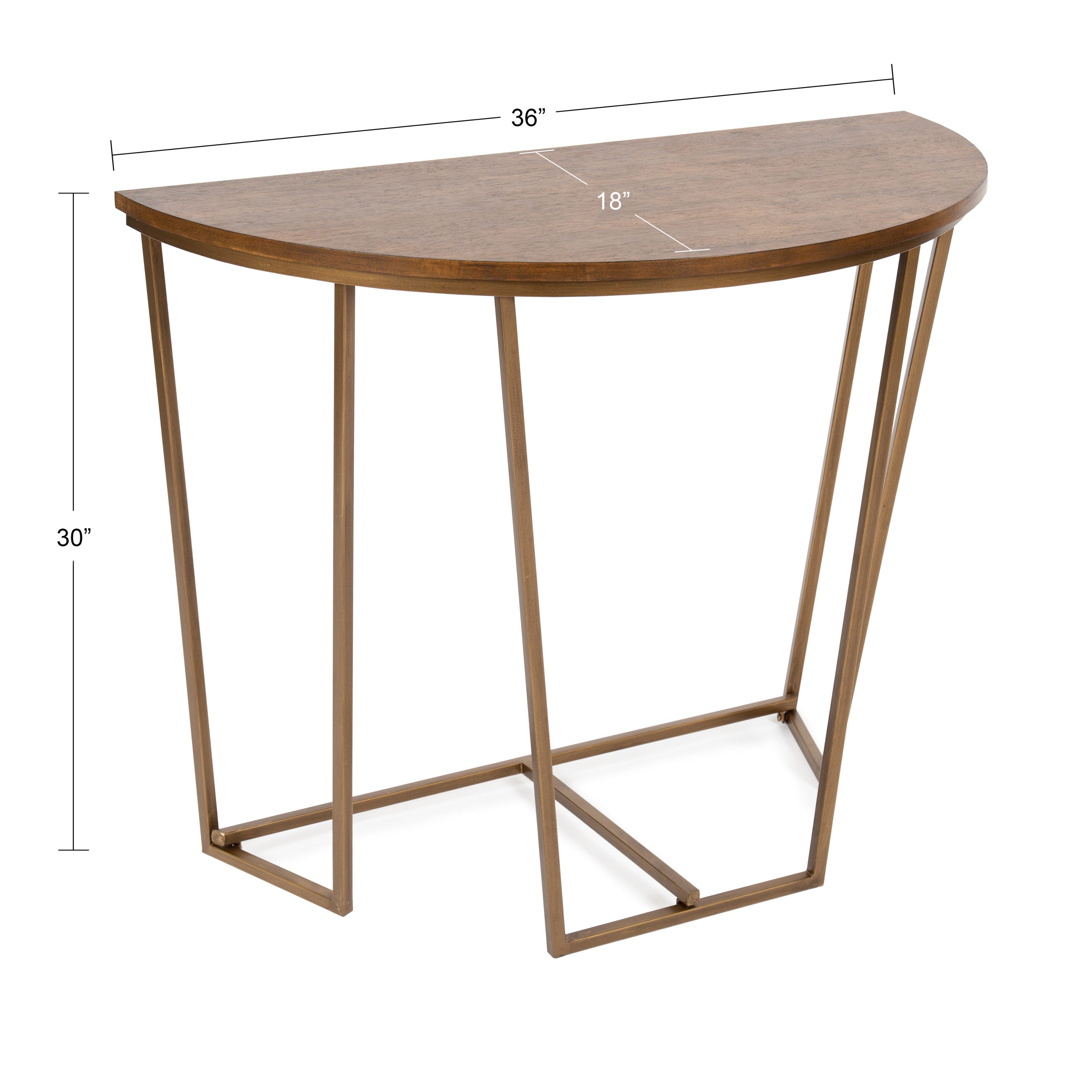 Console Table Walnut Brown 36x18x29.75 2