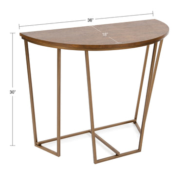 Console Table Walnut Brown 36x18x29.75 2