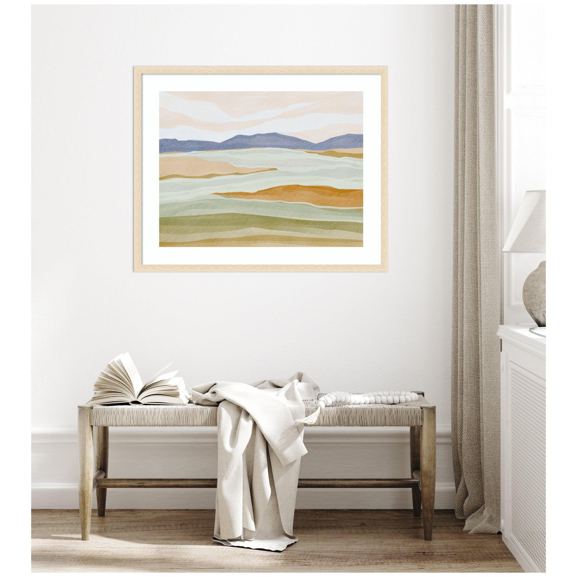 Framed Art Dreamy Hillscape by Nikita Jariwala