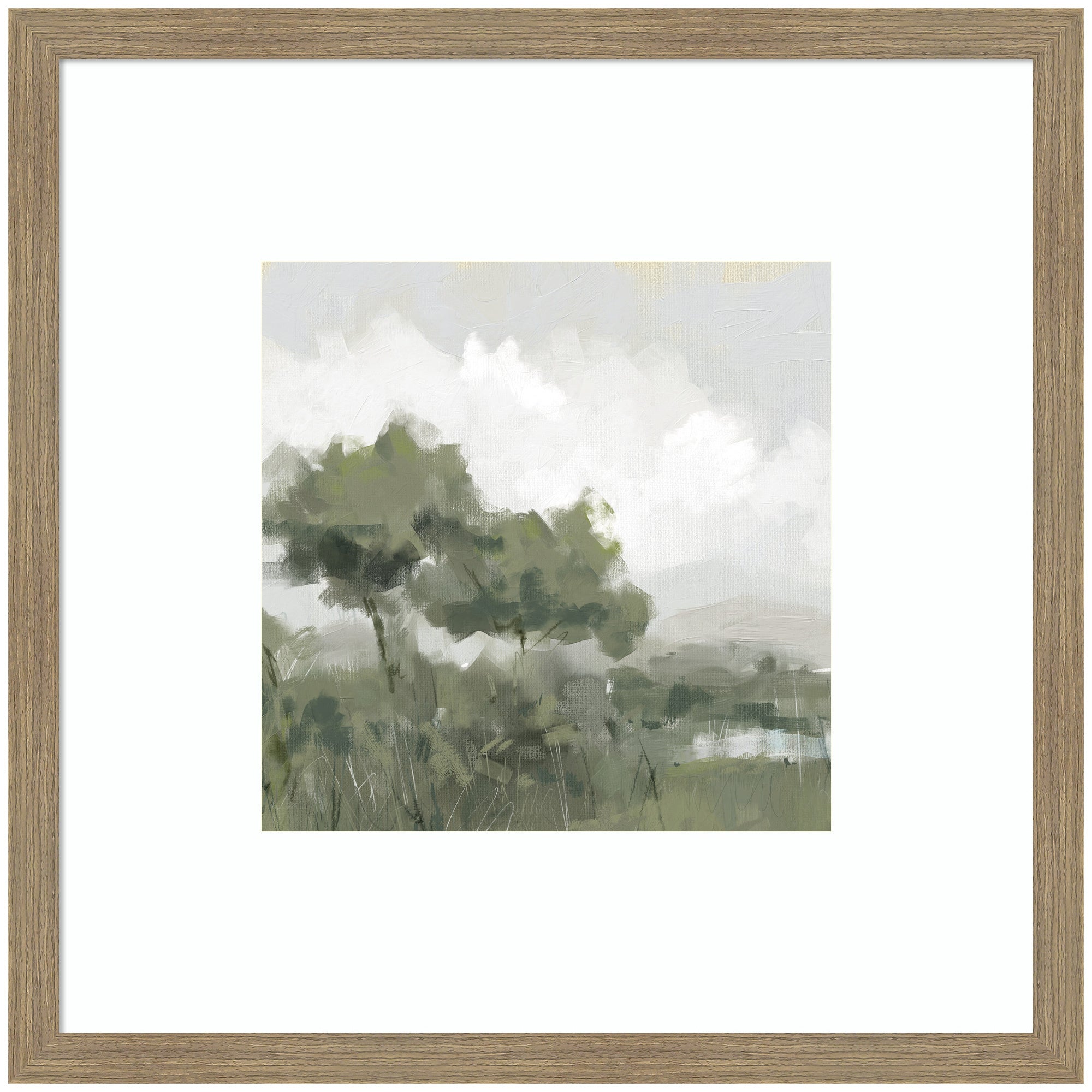 Shades of Olive No. 1 by Mary Sparrow Framed Wall Art Print