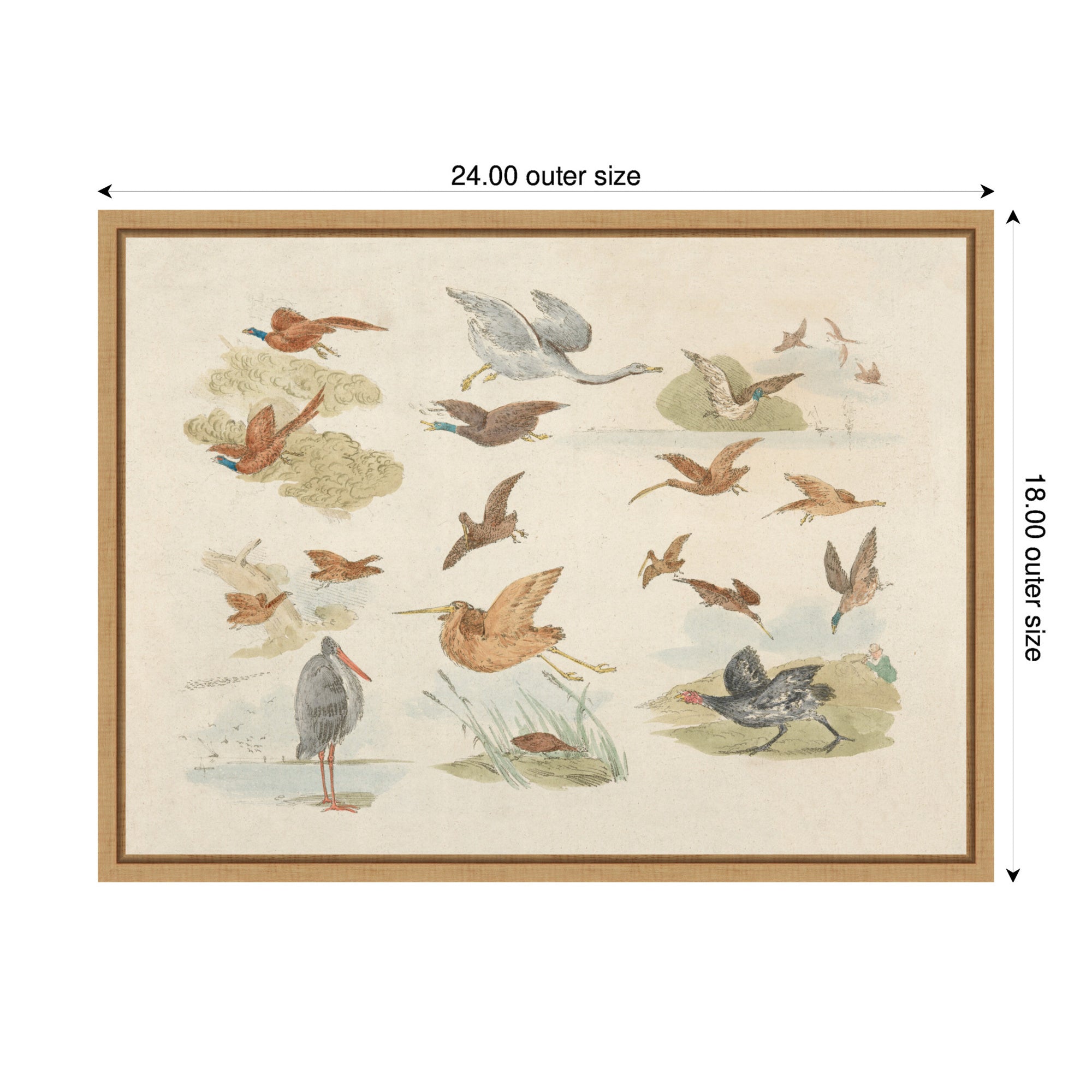 Framed Canvas 24x18 Sylvie Natural 2