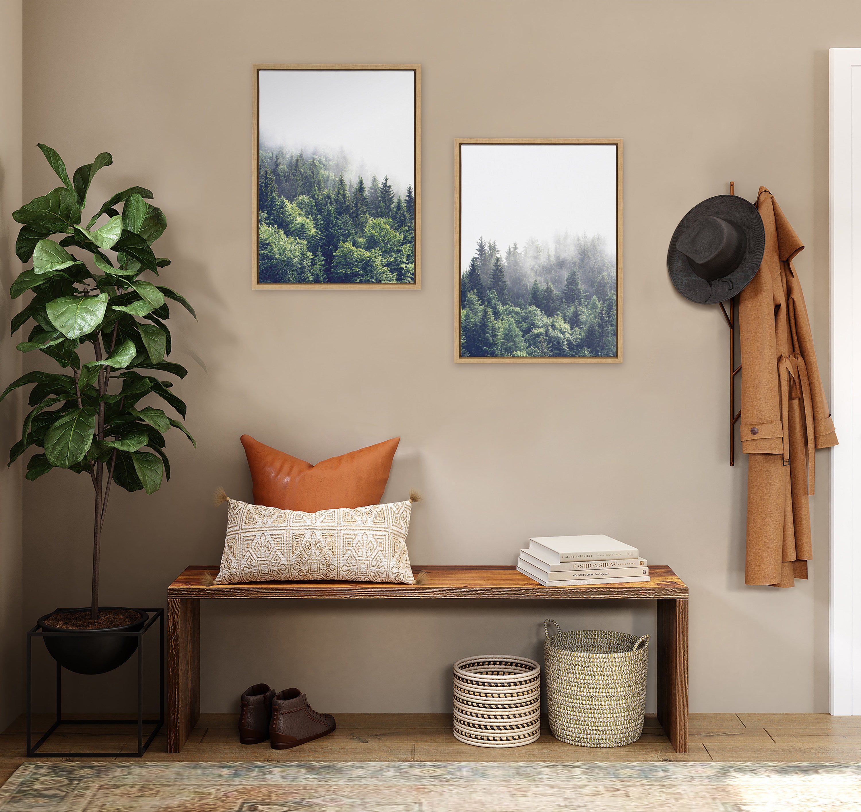 Art Set 2 Piece Set 18x24 Sylvie Natural 5