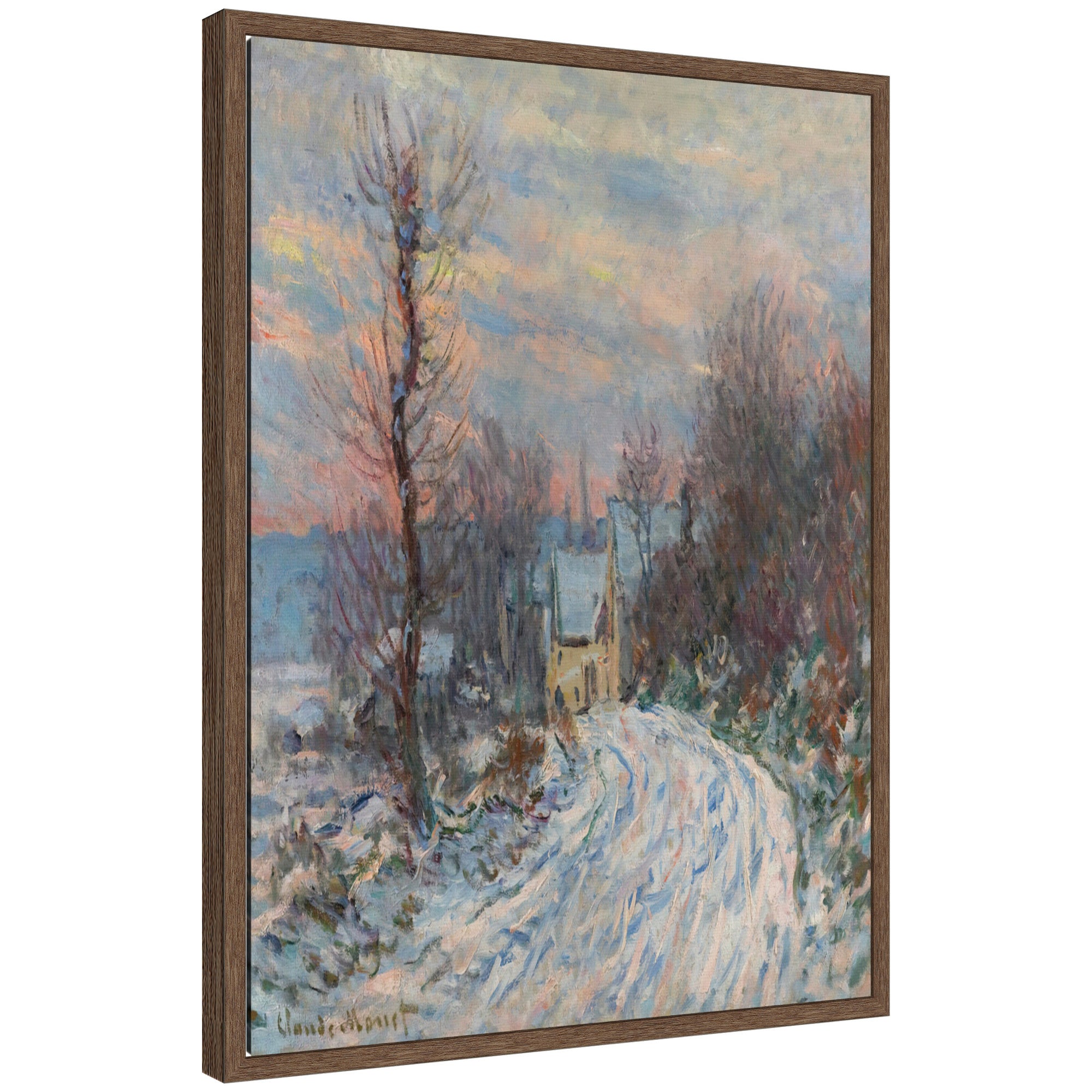 Framed Canvas Sylvie Walnut 18x24 1