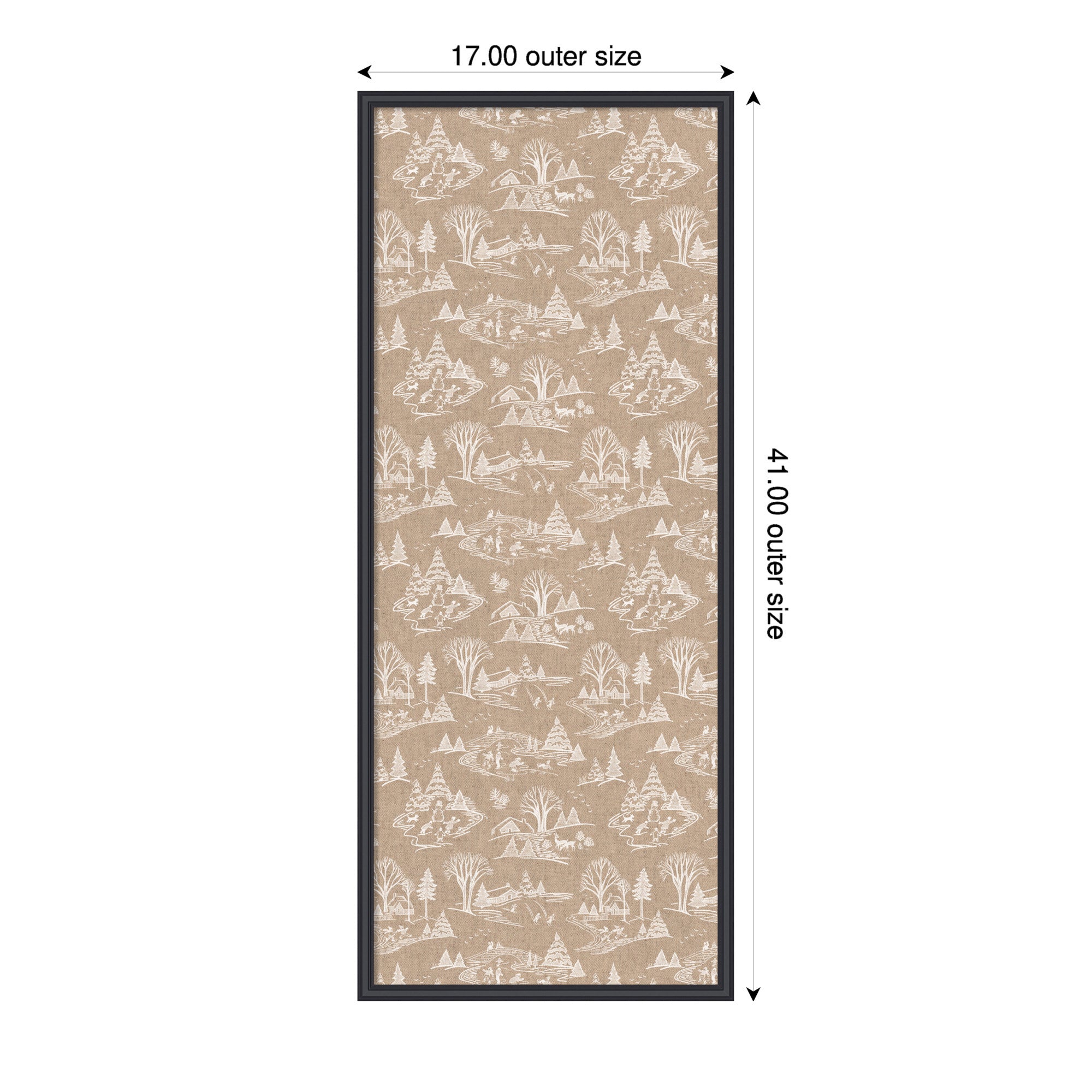 Pinboard Edith Black 17x41 2