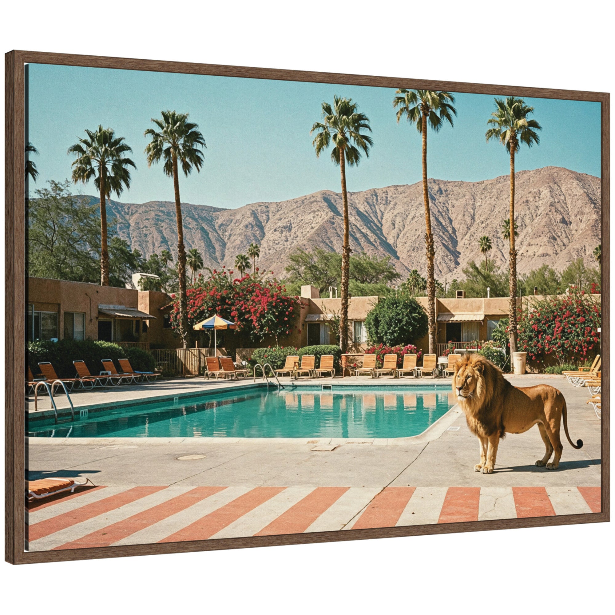 Framed Canvas Sylvie Walnut 33x23 1