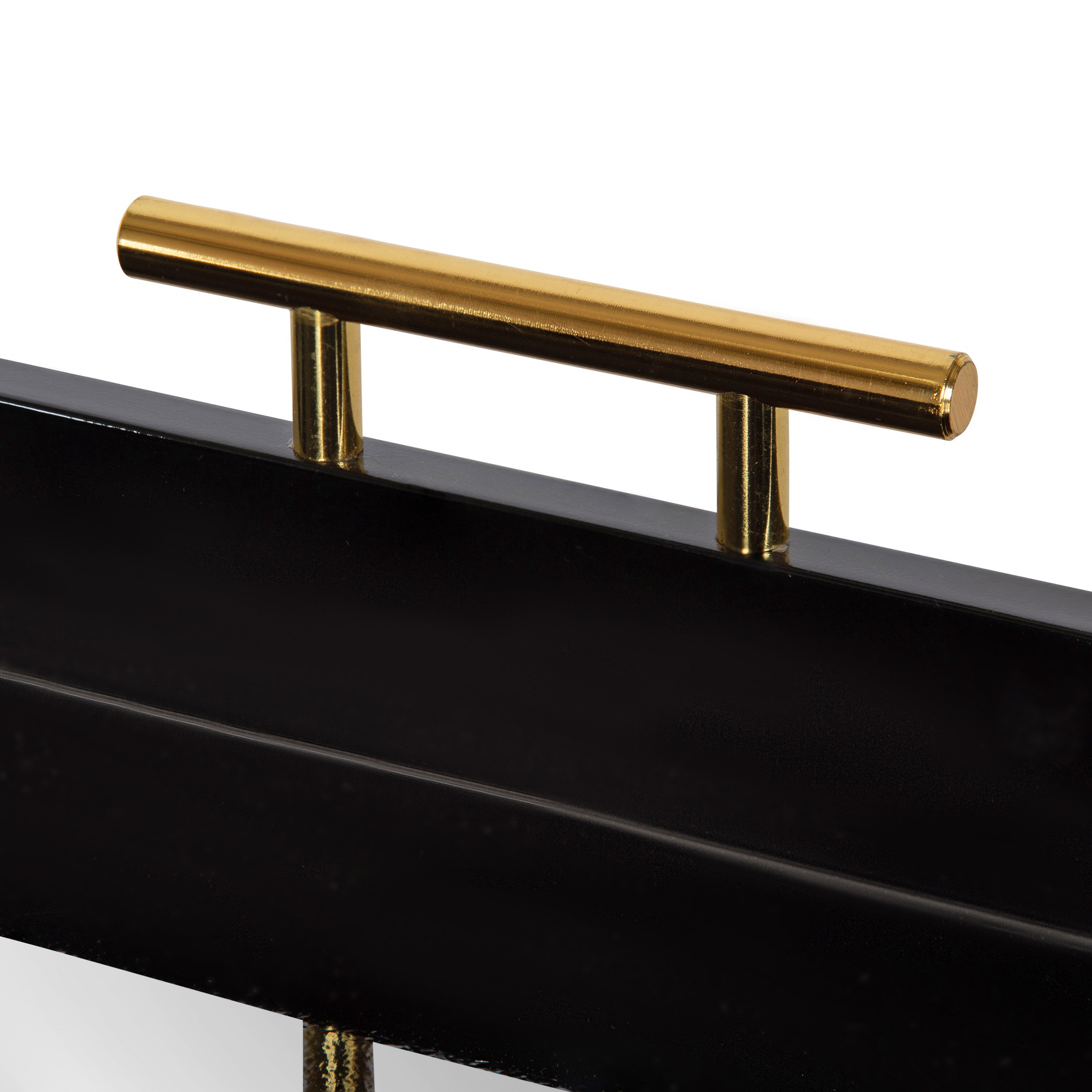 Single Tray Black Mirror 18x18 5