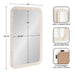 Rectangle Mirror 24x36 White 2