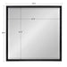 Decorative Wall Mirror Black 29.5x29.5 5