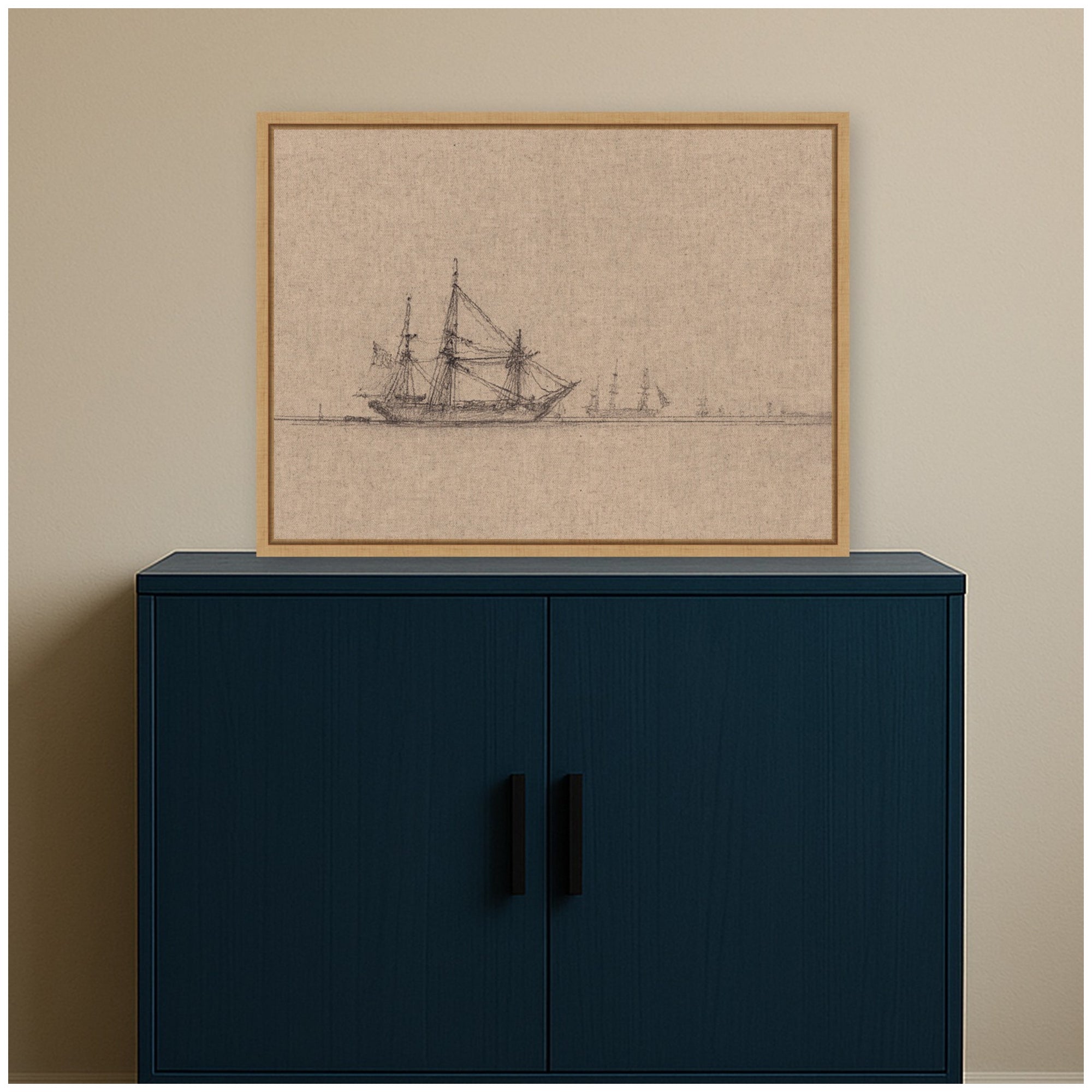 Framed Canvas 24x18 Sylvie Natural 6