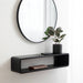 Floating Console Table Black 30x7x7 6