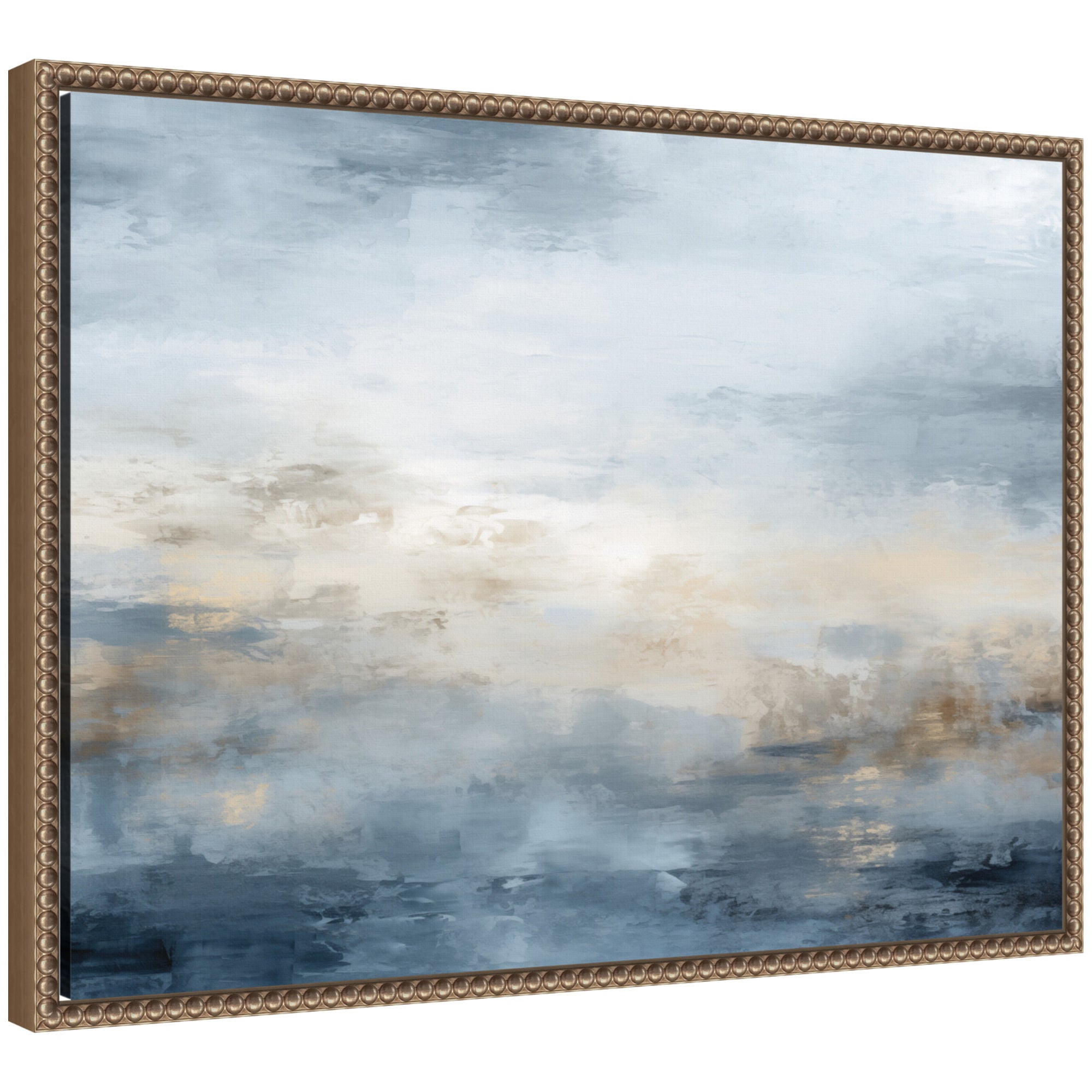 Framed Canvas 24x18 Sylvie Beaded Dark Gold 1