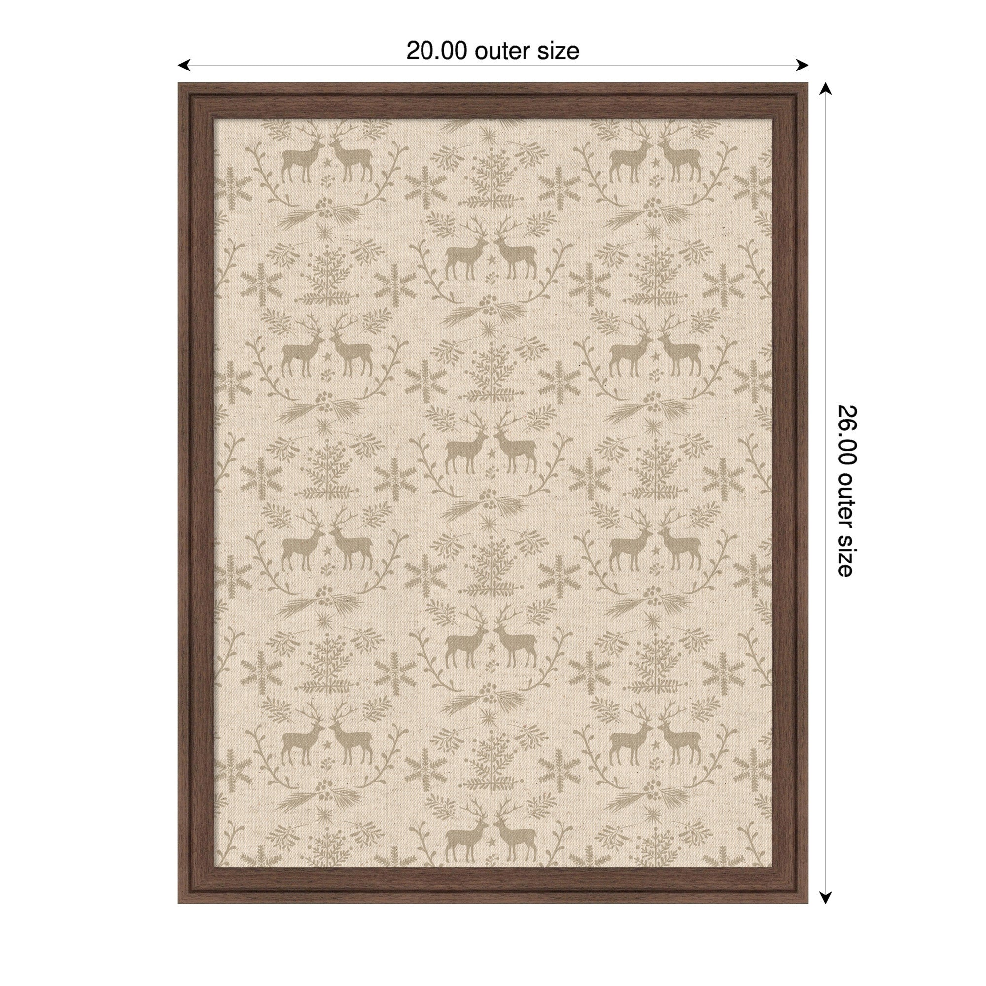 Magnetic Canvas Florence Medium Brown 20x26 2