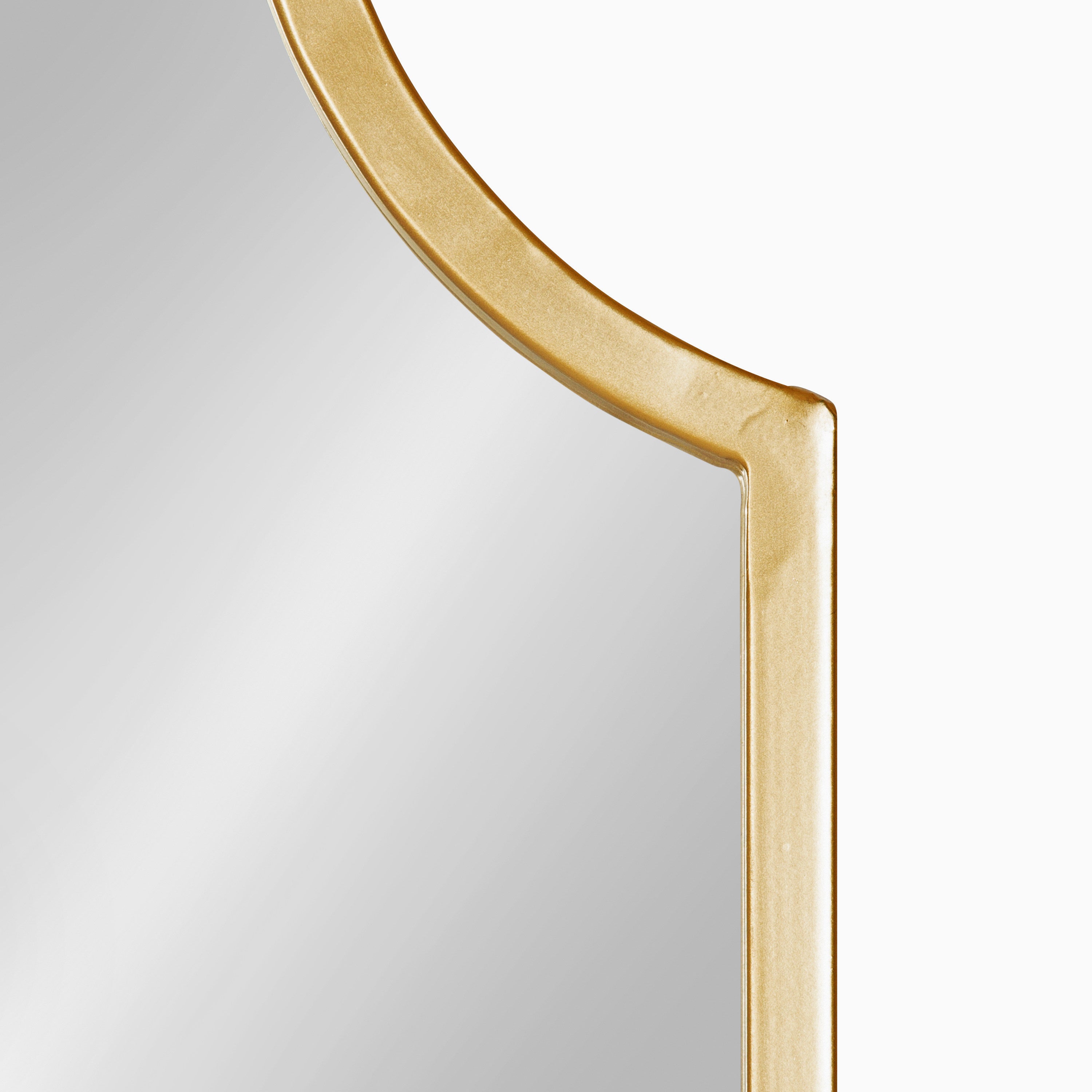 Scallop Mirror Gold 23x37 3