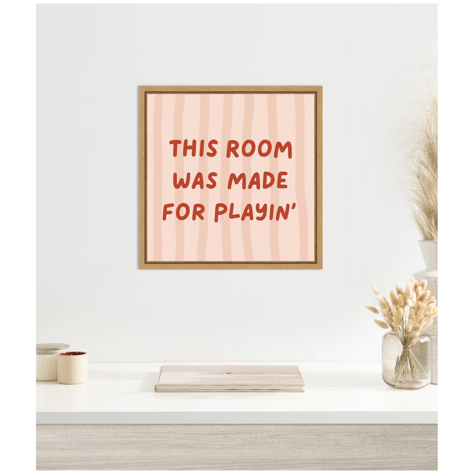 This Room Was Made For Playing Square by Laura Moss Framed Canvas Wall Art Print