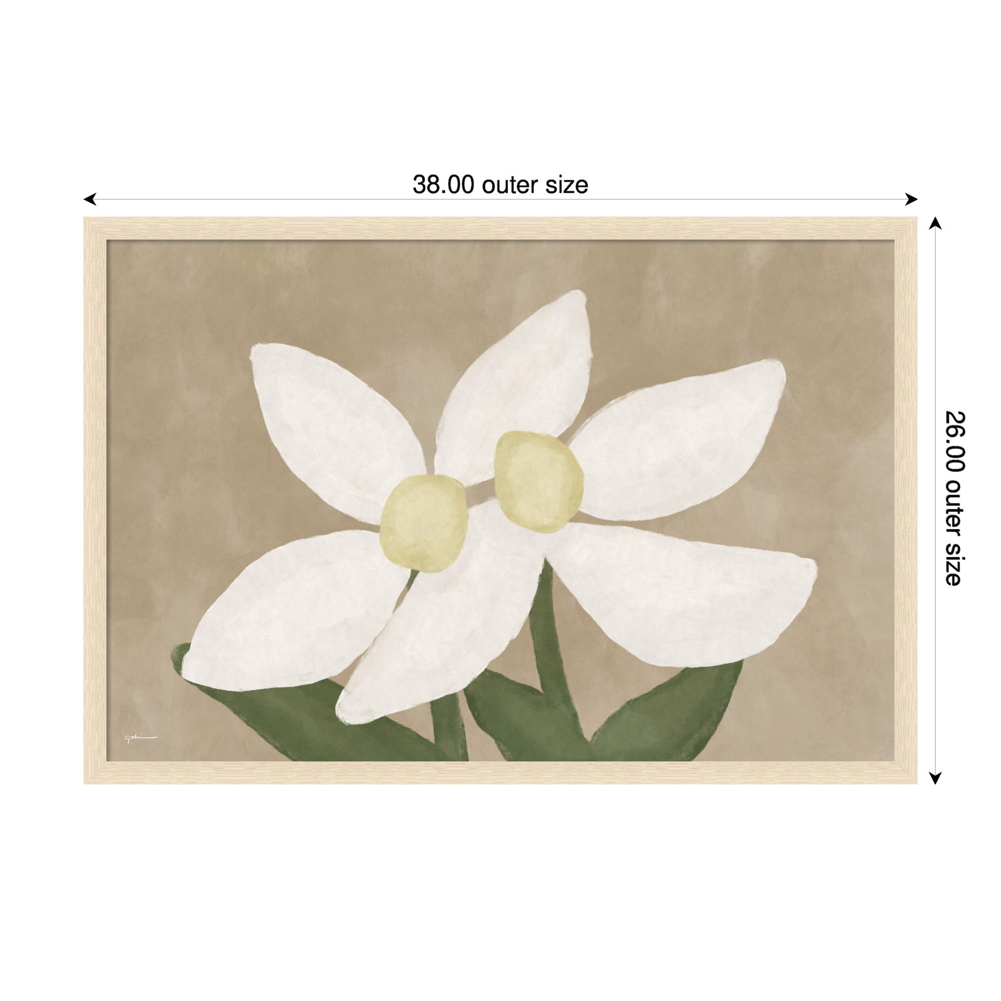 Mounted Canvas 38x26 Woodgrain Stripe Blonde 2