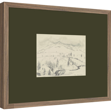 Framed Art Svelte Walnut 21x17 1