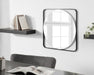 Square Mirror Black 24x24 6