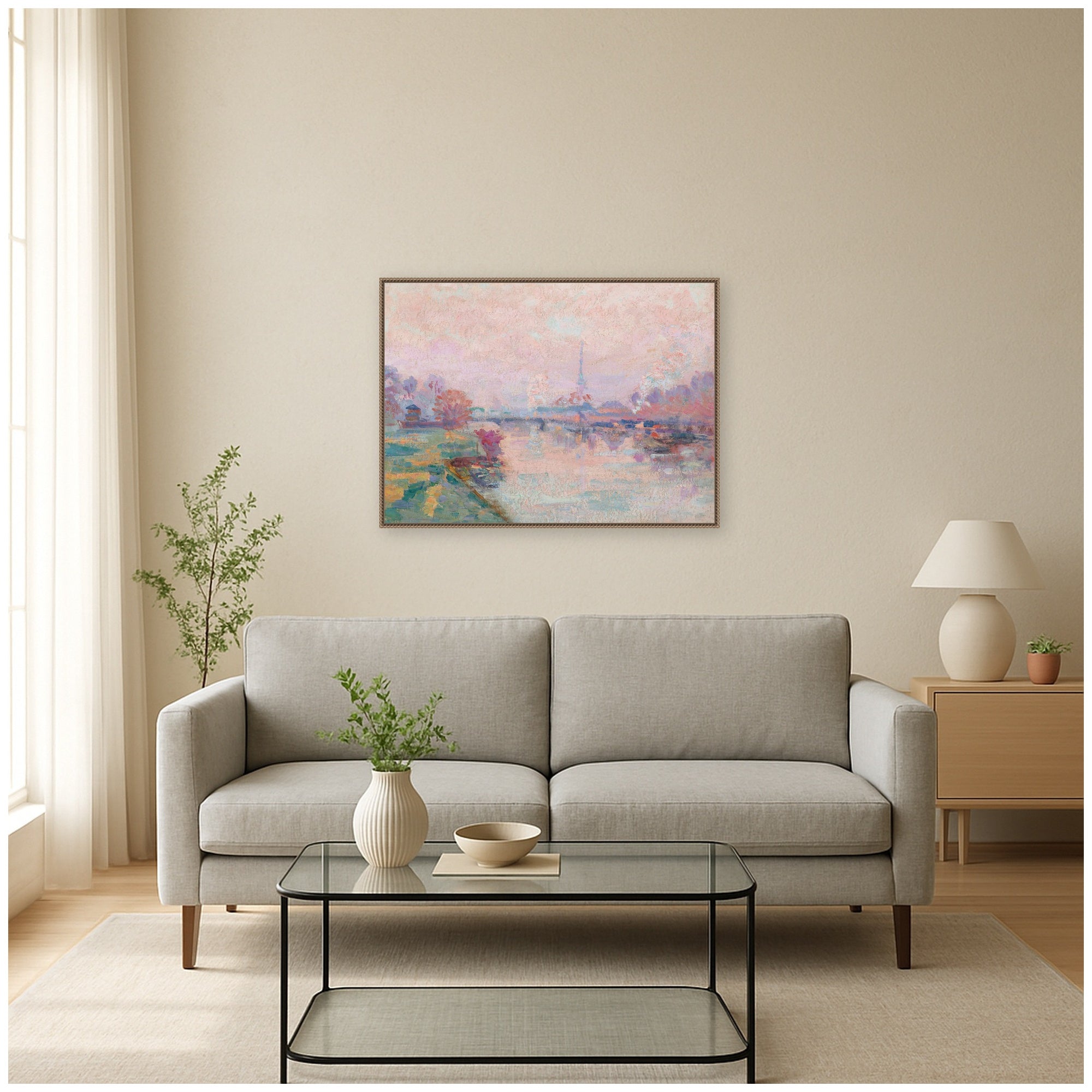 Framed Canvas 38x28 Sylvie Beaded Dark Gold 6