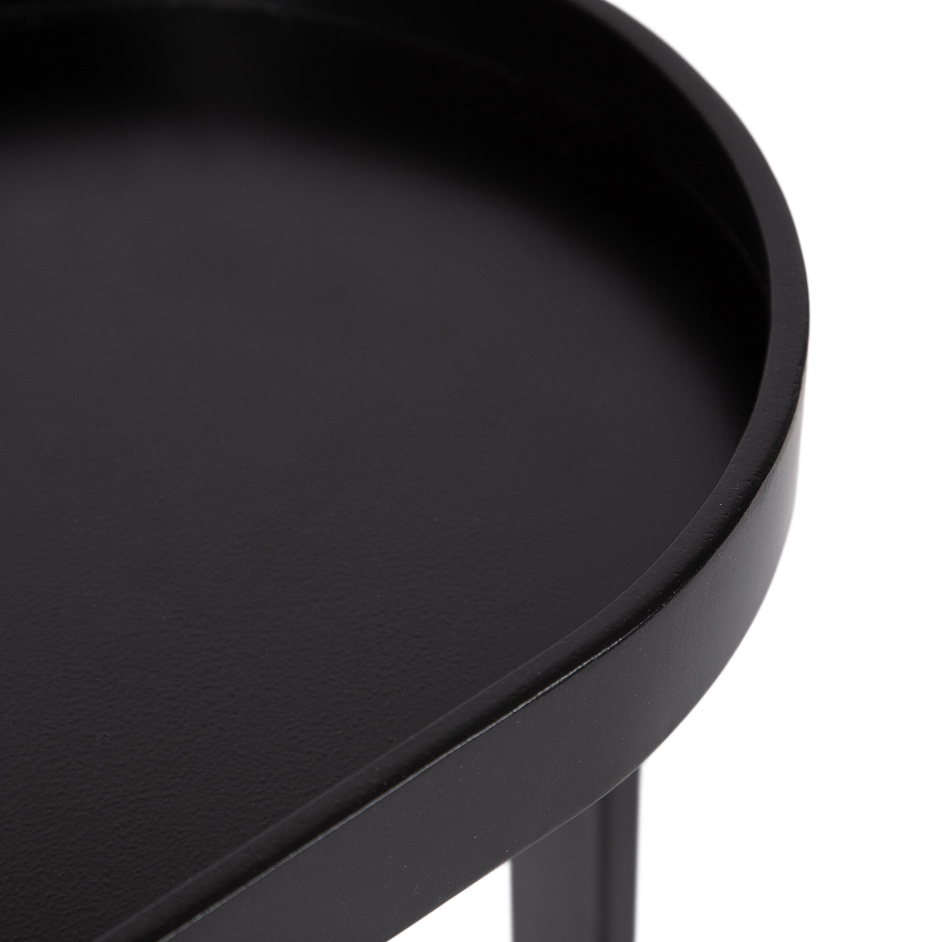 Side Table Black 17x9x24 3