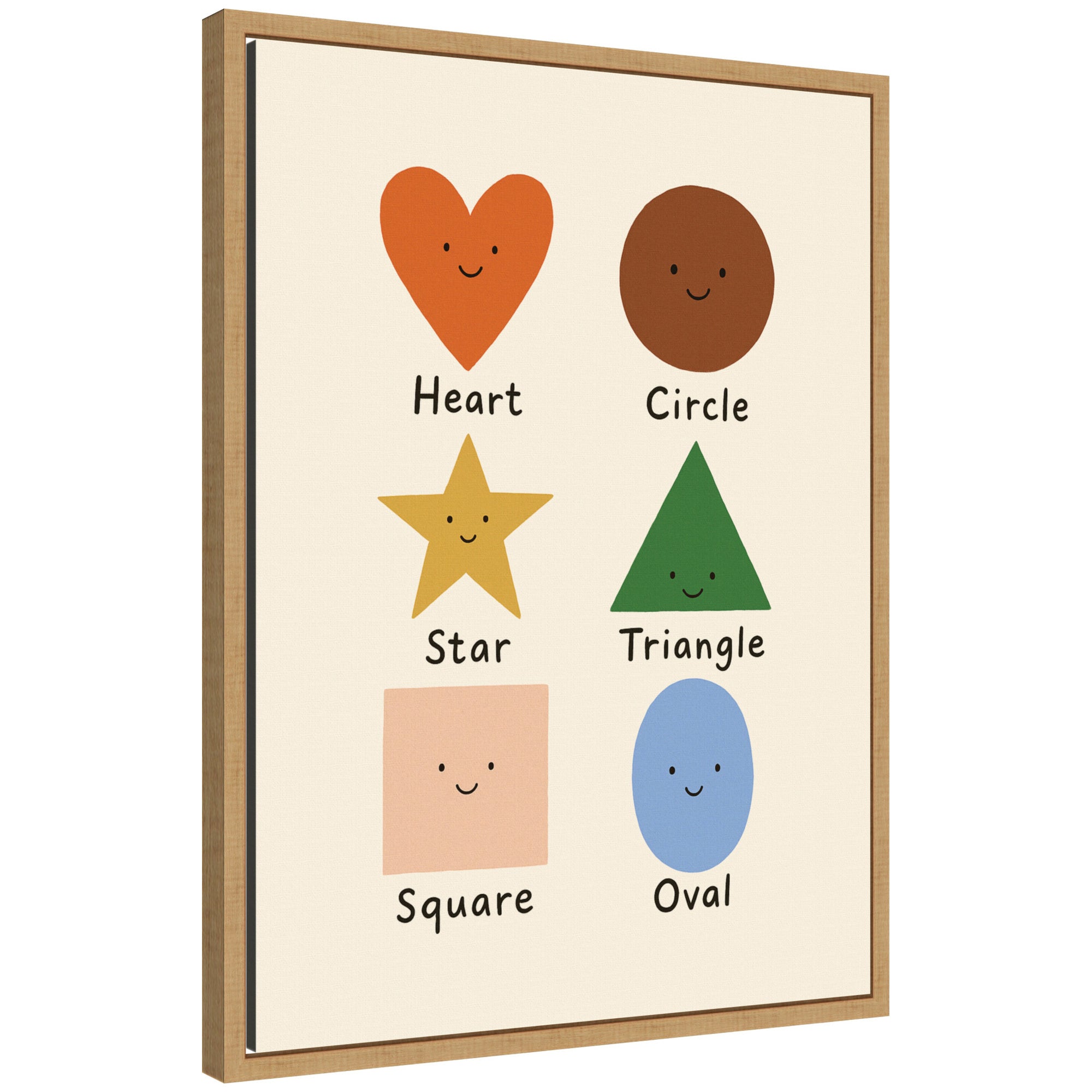 Cute Smilin by Laura Moss Framed Canvas Wall Art Print