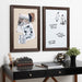 Dry Erase Board Walnut Brown 18x27 5