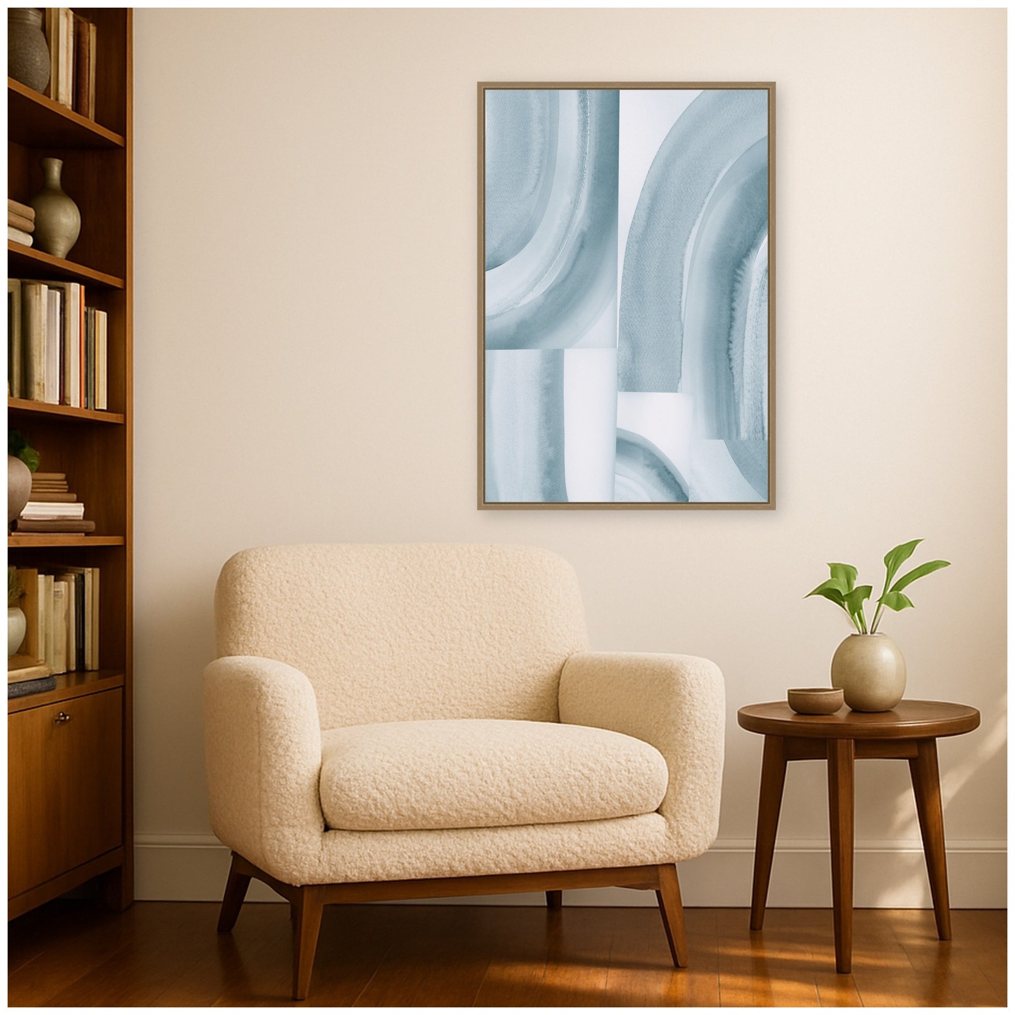 Framed Canvas Sylvie Dark Gold 23x33 6