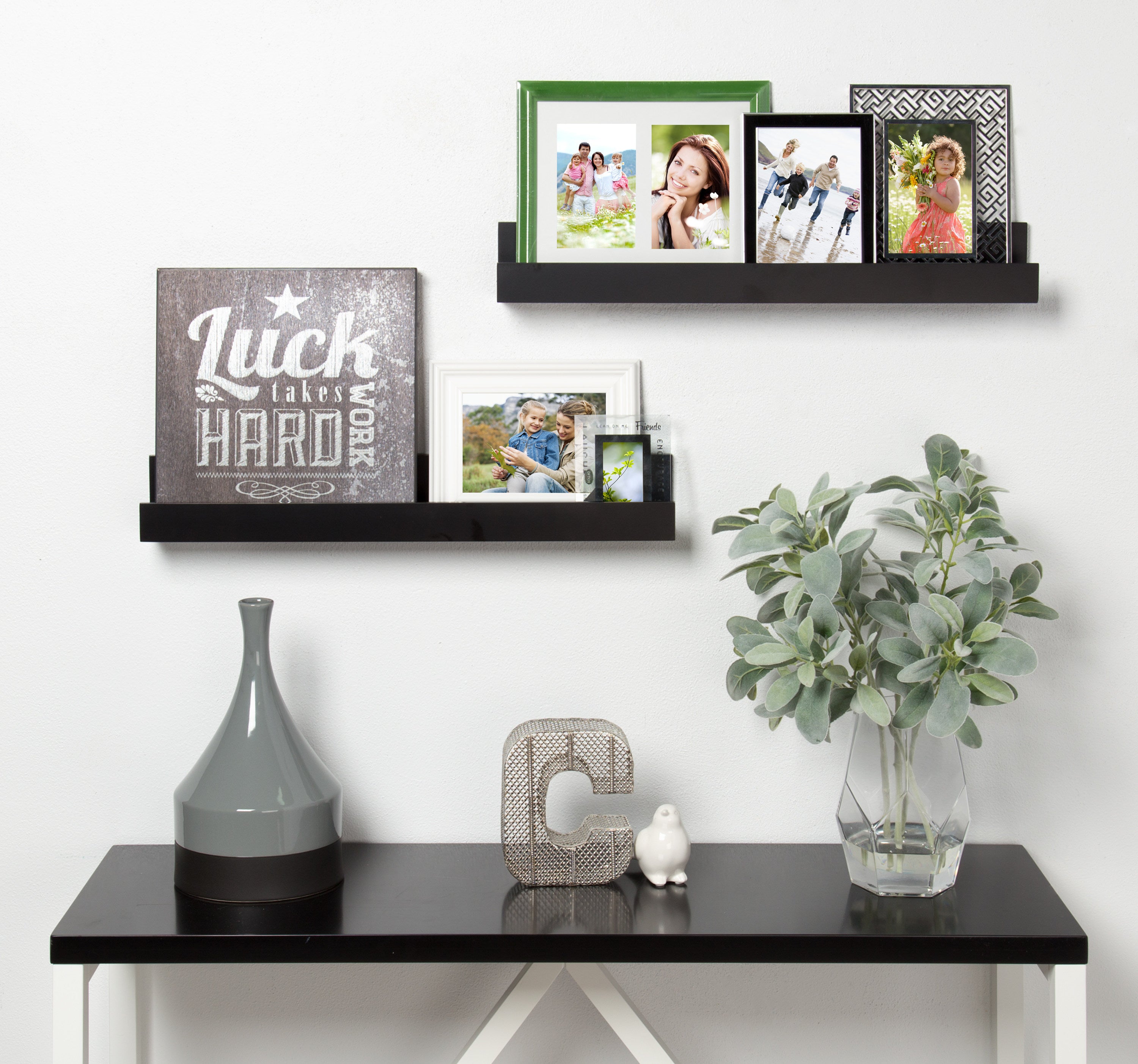 Levie Wood Picture Ledge Wall Shelf