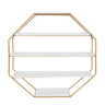 Lintz Octagon Floating Wall Shelf
