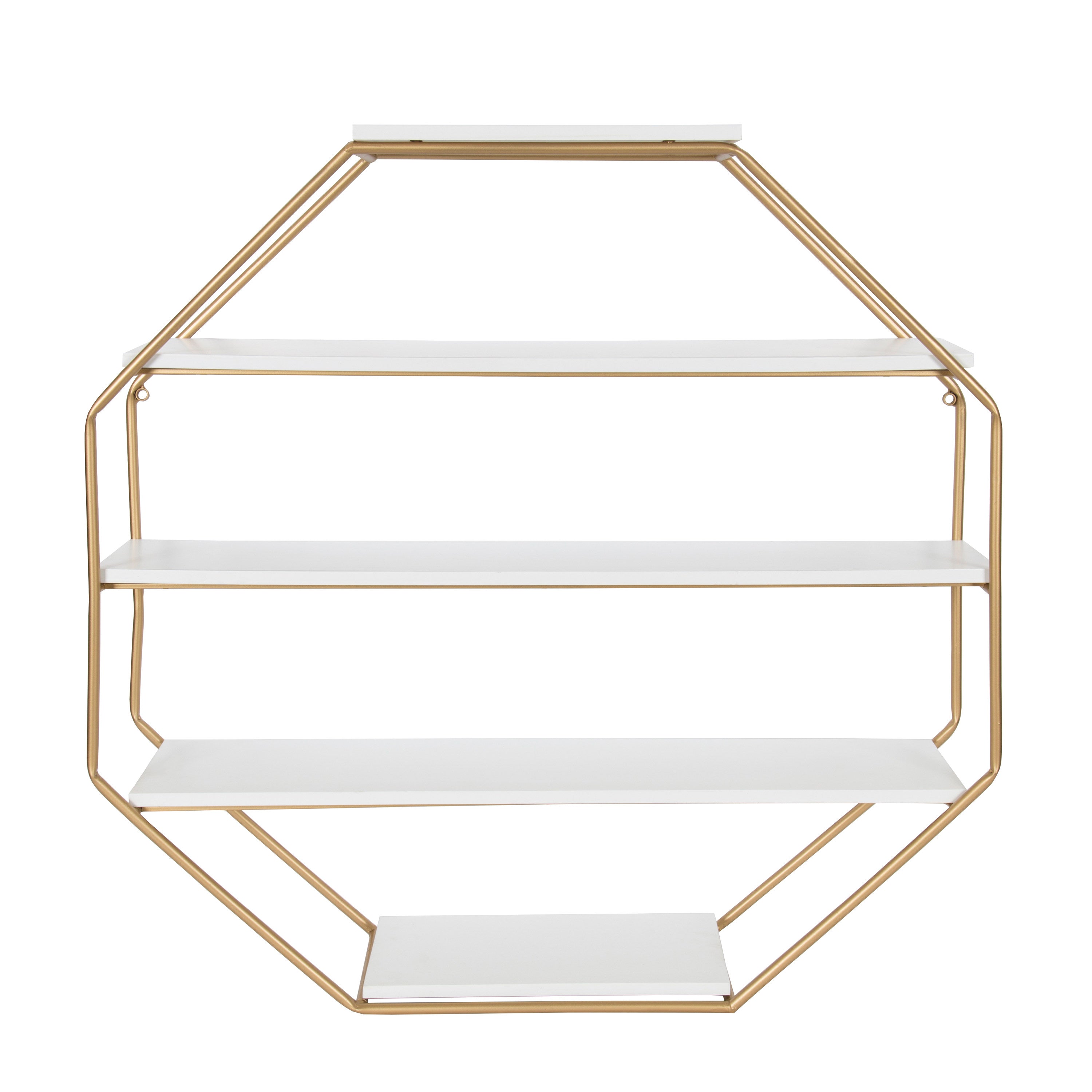 Accent Shelf White Gold 30.5x31 1