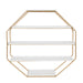 Accent Shelf White Gold 30.5x31 1
