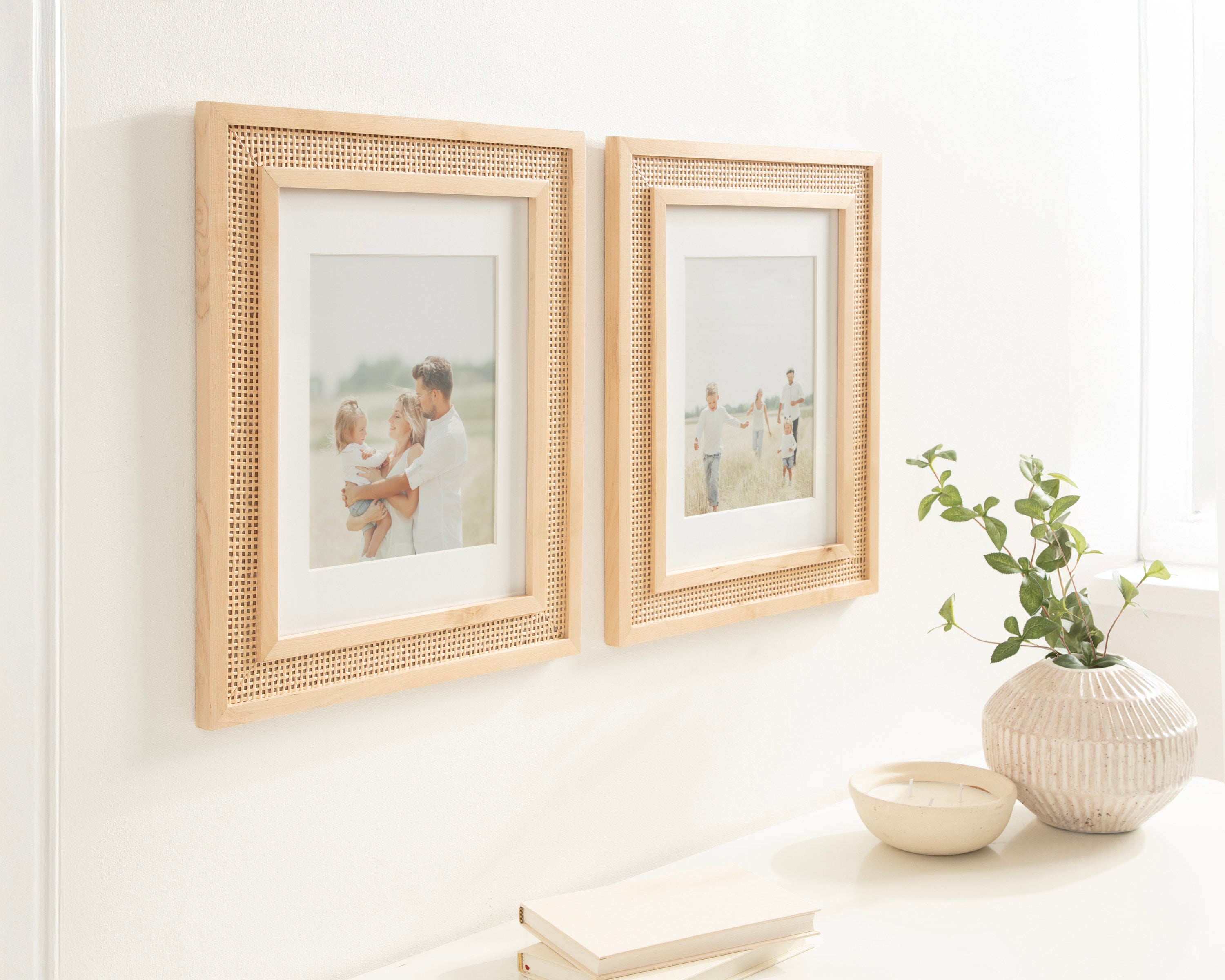 Wall Frame Natural 11x14 matted to 8x10 6