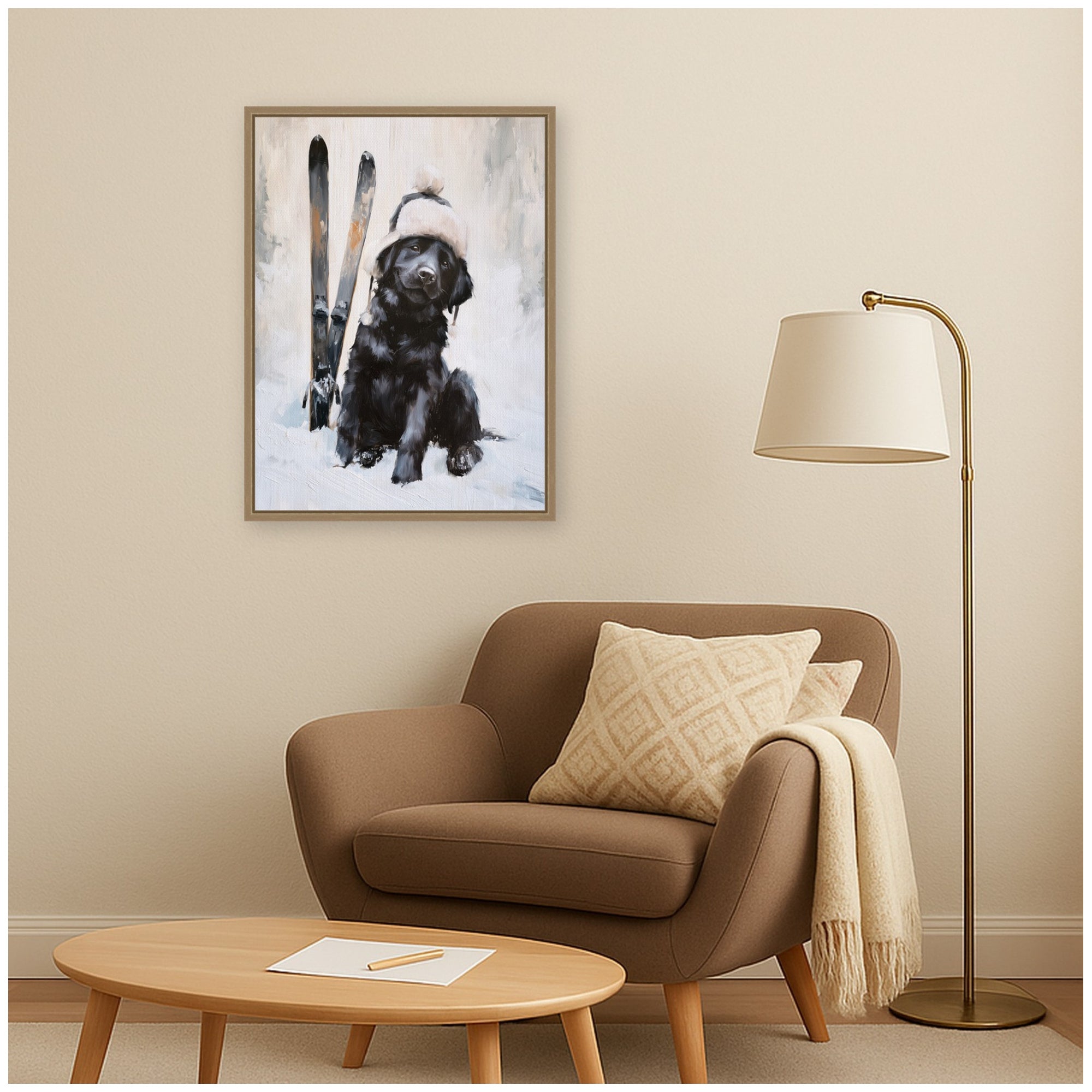 Framed Canvas Sylvie Dark Gold 18x24 6