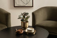 Decorative Accessory Set Walnut Brown Gold 3 Piece 6