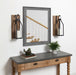 Wall Sconce Rustic Brown 7x18 7
